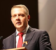Klaipėdą su gimtadieniu sveikino ir čia gimęs, augęs bei mokslus baigęs Susisiekimo ministras Eligijus Masiulis.