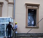 Palangos Kurhauzo rekonstrukcija įgauna pagreitį &ndash; netrukus bus sustatyti langai. 