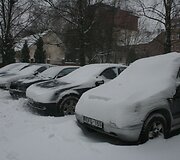 Klaipėdoje savaitgalį gerokai prisnigo ir pripustė