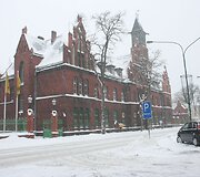 Klaipėdoje savaitgalį gerokai prisnigo ir pripustė