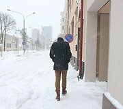 Klaipėdoje savaitgalį gerokai prisnigo ir pripustė