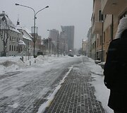 Klaipėdoje savaitgalį gerokai prisnigo ir pripustė