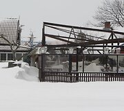 Sniegas užklojo tykiąją Nidą