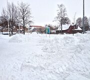 Nidoje sniego gamta nepagailėjo