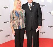 Politikas Evaldas Jurkevičius su žmona Elena