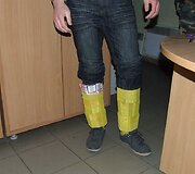 Kontrabandininkas cigaretes kito ir į kojines