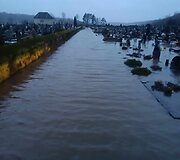 Kartenos, Kretingos rajone, kapinės ėmė skęsti