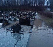 Kartenos, Kretingos rajone, kapinės ėmė skęsti