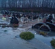 Kartenos, Kretingos rajone, kapinės ėmė skęsti