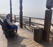 Antradienį klaipėdiečiai traukė prie jūros