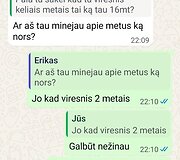 Vyro žinutės mergaitei