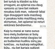 Vyro žinutės mergaitei