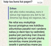 Vyro žinutės mergaitei