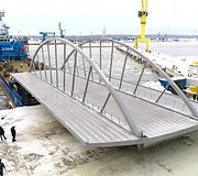 Vakarų laivų gamykloje pagamintas unikalus tiltas