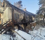 Gaisro vietoje Pervalkoje, viloje &bdquo;Nendrė&ldquo;