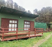Mediniai nameliai &Scaron;ventosios bažnyčios pa&scaron;onėje 