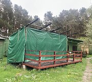 Mediniai nameliai &Scaron;ventosios bažnyčios pa&scaron;onėje 