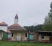 Mediniai nameliai &Scaron;ventosios bažnyčios pa&scaron;onėje 