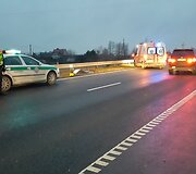 Palangos plente pirmadienio rytą mirtinai partrenktas dviratininkas.