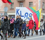 Klaipėdiečiai Lietuvos nepriklausomybės atkūrimo dieną minėjo &scaron;venti&scaron;kai