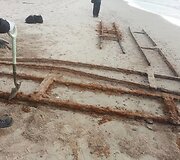 &Scaron;ventojoje aptikti istorinio siauruko bėgiai