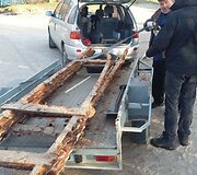 &Scaron;ventojoje aptikti istorinio siauruko bėgiai