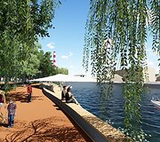 Danės krantines nuo Biržos tilto iki Bastionų tilto ketinama rekonstruoti, kaip ir visą skverą palei upę.