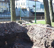 Apie du mėnesius Danės skvere, Klaipėdos senamiestyje, dirbs archeologai. 