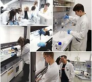 Kvepalų tyrimo laboratorijoje akimirkos.