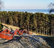 Ties Preilos kopomis bus įrengti laiptai. Atsivers panorama i&scaron; 53 m auk&scaron;čio.