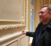 Kurhauzą restauravusios bendrovės &bdquo;Pamario restauratorius&ldquo; vadovas A. Kliukas