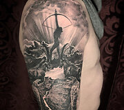 D.Djačkovas ir jo i&scaron;pie&scaron;tos tatuiruotės