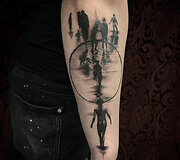 D.Djačkovas ir jo i&scaron;pie&scaron;tos tatuiruotės