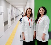 Gydytoja Sandra Liubinskienė ir slaugytoja Gabija Važnevičiūtė