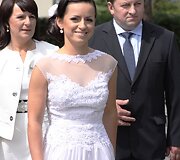 Justina Žemaitytė su tėvais