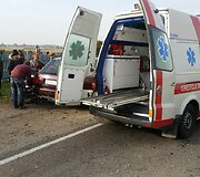 Netoli Dotnuvos avarijos metu susidūrė sunkvežimis ir &bdquo;Audi&ldquo; 