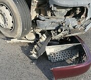 Netoli Dotnuvos avarijos metu susidūrė sunkvežimis ir &bdquo;Audi&ldquo; 