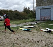 Melnragėje surengtas pirmasis oficialus Lietuvos atviras banglenčių čempionatas.