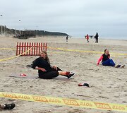 Greitosios pagalbos medikai Palangoje surengė žaidynes, kurių metu mokosi įvairiose situacijose gelbėti žmones.