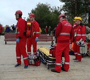 Greitosios pagalbos medikai Palangoje surengė žaidynes, kurių metu mokosi įvairiose situacijose gelbėti žmones.