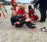 Greitosios pagalbos medikai Palangoje surengė žaidynes, kurių metu mokosi įvairiose situacijose gelbėti žmones.