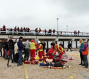 Greitosios pagalbos medikai Palangoje surengė žaidynes, kurių metu mokosi įvairiose situacijose gelbėti žmones.