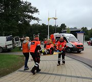 Greitosios pagalbos medikai Palangoje surengė žaidynes, kurių metu mokosi įvairiose situacijose gelbėti žmones.