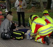 Greitosios pagalbos medikai Palangoje surengė žaidynes, kurių metu mokosi įvairiose situacijose gelbėti žmones.