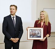 Apdovanoti Jūros &scaron;ventės eisenos dalyviai.
