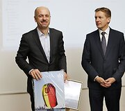 Apdovanoti Jūros &scaron;ventės eisenos dalyviai.