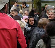 Dalis kauniečių į protesto akciją atėjo su savo atžalomis.