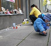 Dalis kauniečių į protesto akciją atėjo su savo atžalomis.