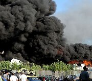Italijos sostinėje sudegė 1000 automobilių