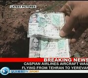 Irane sudužusio lėktuvo nuolaužos